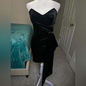 SOLD ON DEPOP Fashion Nova Black Satin Dress